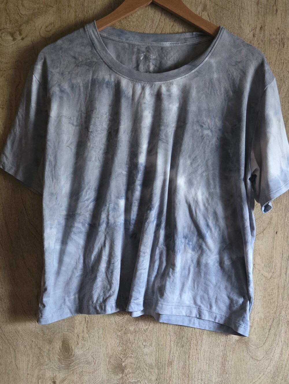 A Core Tie Dye Blue Grey Tee